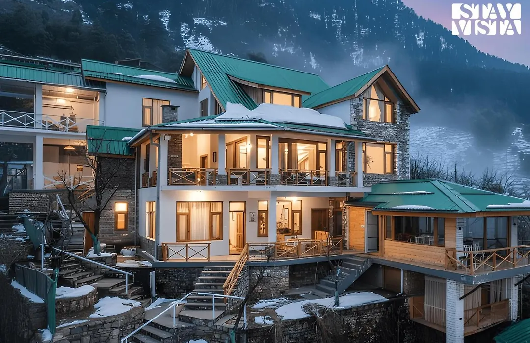Stayvista At Tulip Terraces Cozy Mountain Home With Fireplace-1