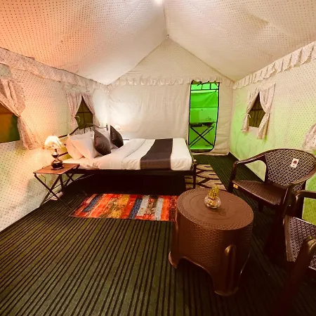 Himalayan Root Swiss Cottage Tents - Camping With Bonfire-2