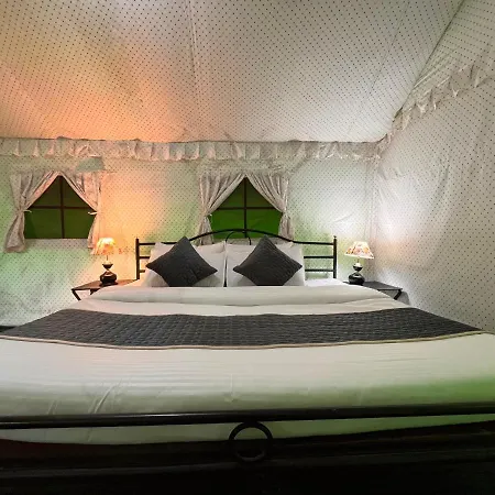 Himalayan Root Swiss Cottage Tents - Camping With Bonfire-3